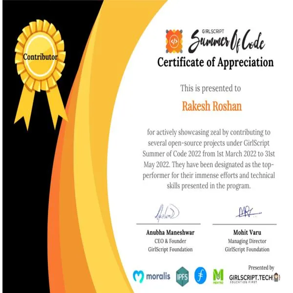 GSSOC Top Contributor