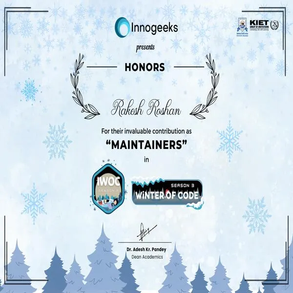 IWOC Project Maintainer