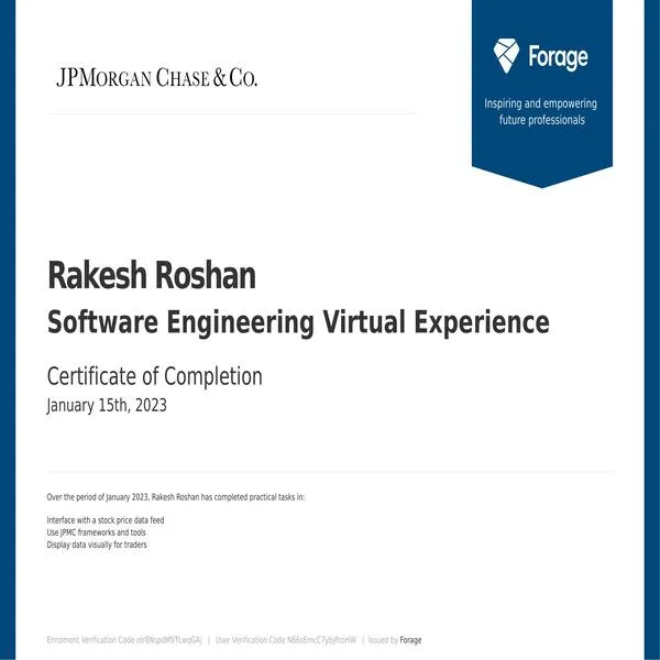 JPMC Virtual Software Engineering