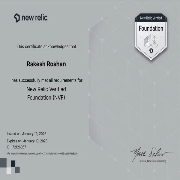 New Relic Verified Foundation